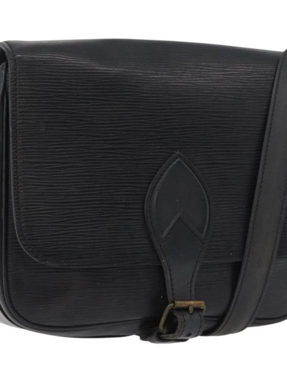 LOUIS VUITTON Epi Cartouchiere MM Shoulder Bag Black Noir M52242 LV Auth bs33662 - Picture 2 of 16